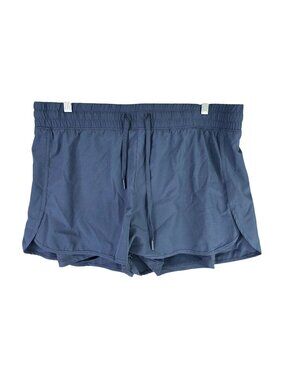 Womens Velocity Athena Blue 2-In-1 Running Shorts Lined 3" Inseam Activewear XL